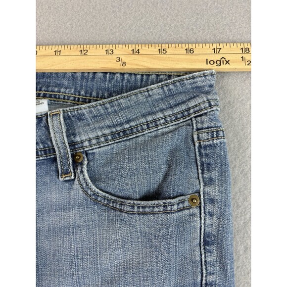 Levis 518 Superlow Jeans Women 34x30 Blue Bootcut Fading Sz Tag 13 S - Picture 3 of 13